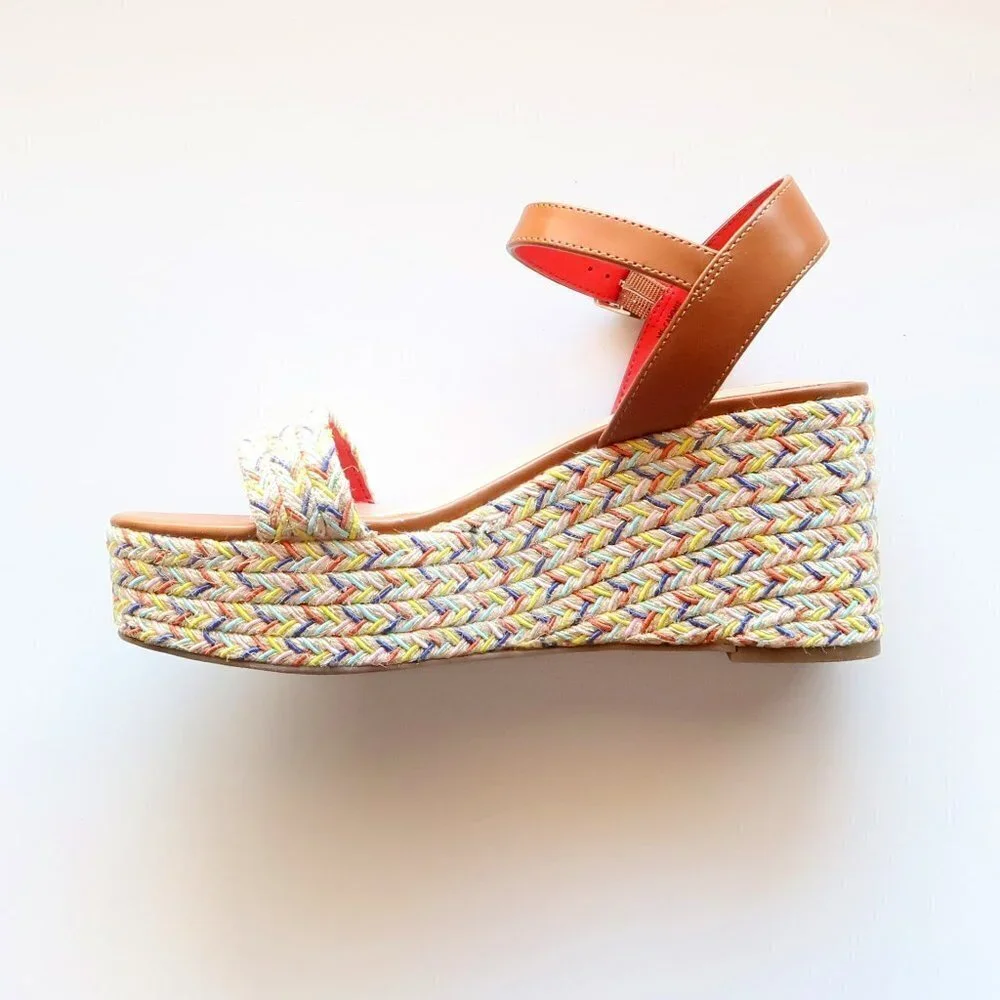 Mix No. 6 Cammie Multicolor Platform Wedge Heel Espadrille Sandals Summer Shoes - Picture 12 of 16